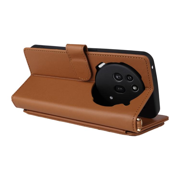 For Nothing Phone 3a Pro Multifunctional 6-Card Slots Leather Phone Case with Wrist Strap