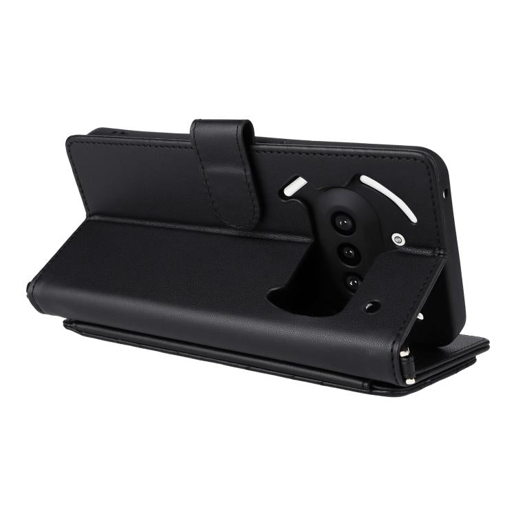 For Nothing Phone 3a Multifunctional 6-Card Slots Leather Phone Case with Wrist Strap