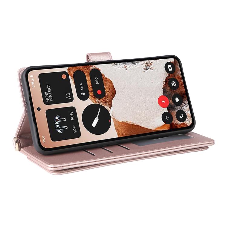 For Nothing CMF Phone 2 Pro Multifunctional 6-Card Slots Leather Phone Case with Wrist Strap