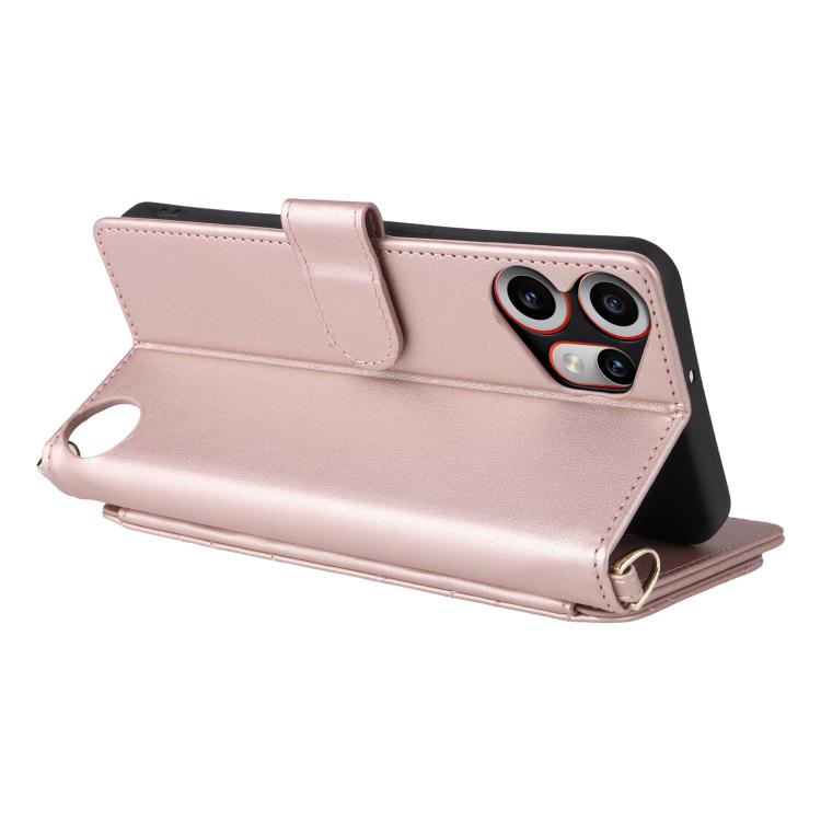 For Nothing CMF Phone 2 Pro Multifunctional 6-Card Slots Leather Phone Case with Wrist Strap