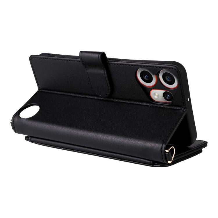 For Nothing CMF Phone 2 Pro Multifunctional 6-Card Slots Leather Phone Case with Wrist Strap