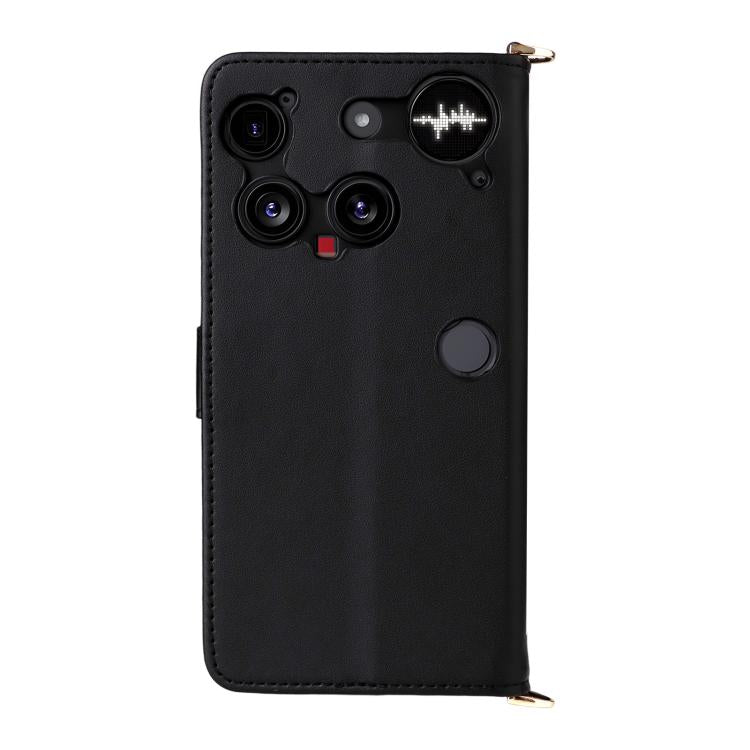 For Nothing Phone 3 Multifunctional 6-Card Slots Leather Phone Case with Wrist Strap