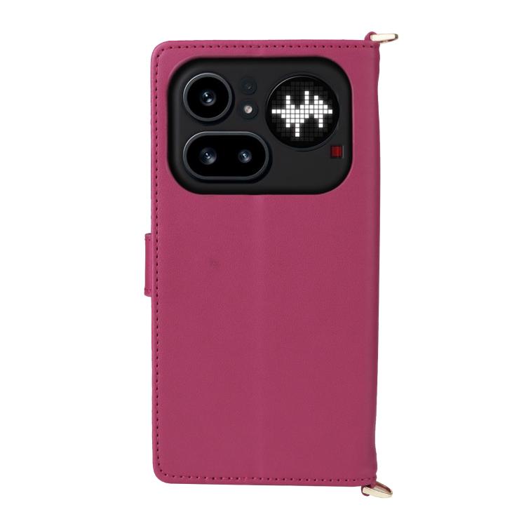 For Nothing Phone 4a Pro Multifunctional 6-Card Slots Leather Phone Case with Wrist Strap