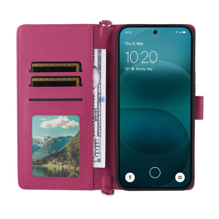 For Nothing Phone 4a Pro Multifunctional 6-Card Slots Leather Phone Case with Wrist Strap