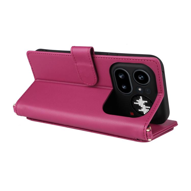 For Nothing Phone 4a Pro Multifunctional 6-Card Slots Leather Phone Case with Wrist Strap