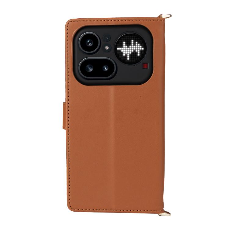 For Nothing Phone 4a Pro Multifunctional 6-Card Slots Leather Phone Case with Wrist Strap