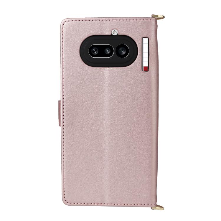 For Nothing Phone 4a Multifunctional 6-Card Slots Leather Phone Case with Wrist Strap