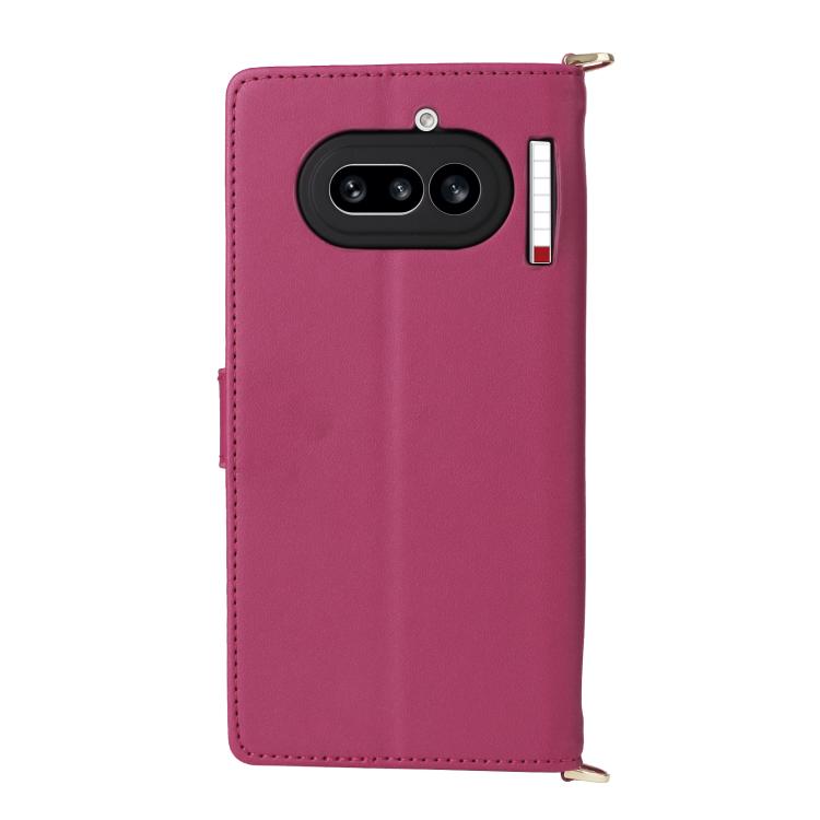 For Nothing Phone 4a Multifunctional 6-Card Slots Leather Phone Case with Wrist Strap