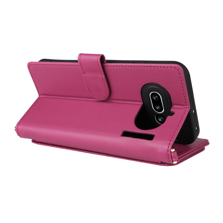 For Nothing Phone 4a Multifunctional 6-Card Slots Leather Phone Case with Wrist Strap