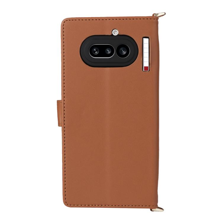 For Nothing Phone 4a Multifunctional 6-Card Slots Leather Phone Case with Wrist Strap