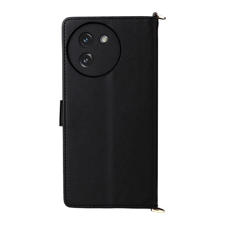For Doogee Note 59 / Note 59 Pro Multifunctional 6-Card Slots Leather Phone Case with Wrist Strap