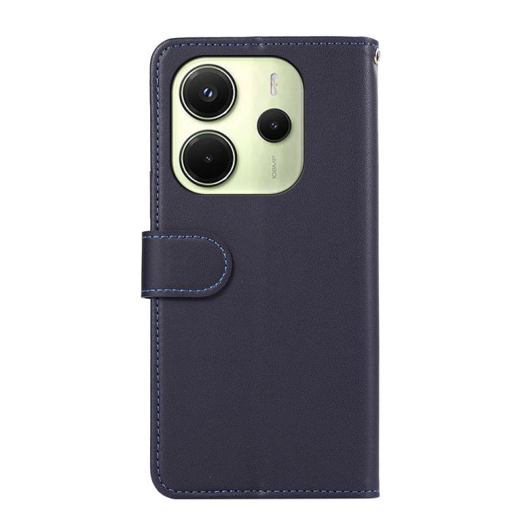 For Redmi Note 14 4G 164.84mm ABEEL Delicate Texture Splicing RFID Leather Phone Case