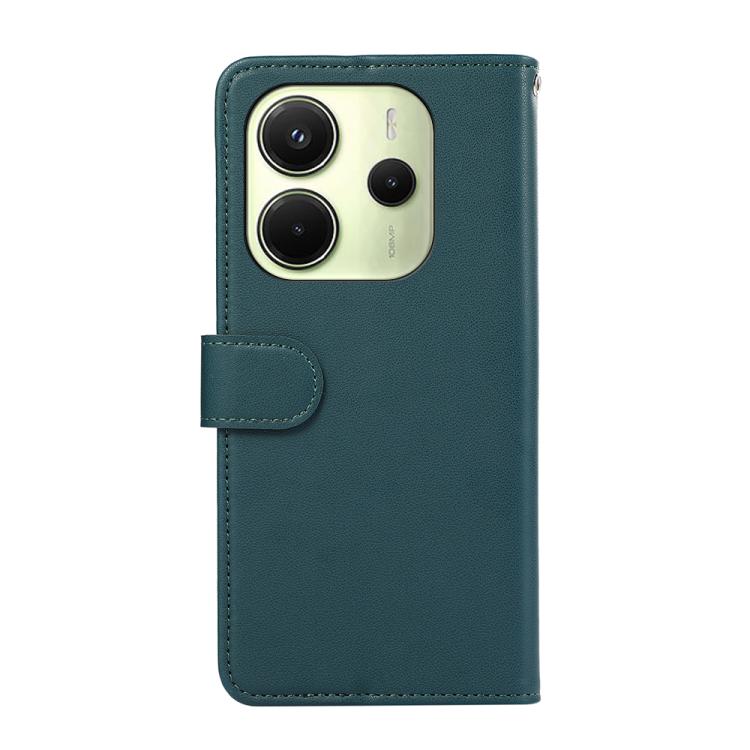 For Redmi Note 14 4G 164.84mm ABEEL Delicate Texture Splicing RFID Leather Phone Case