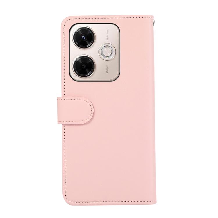 For Redmi 13X ABEEL Delicate Texture Splicing RFID Leather Phone Case