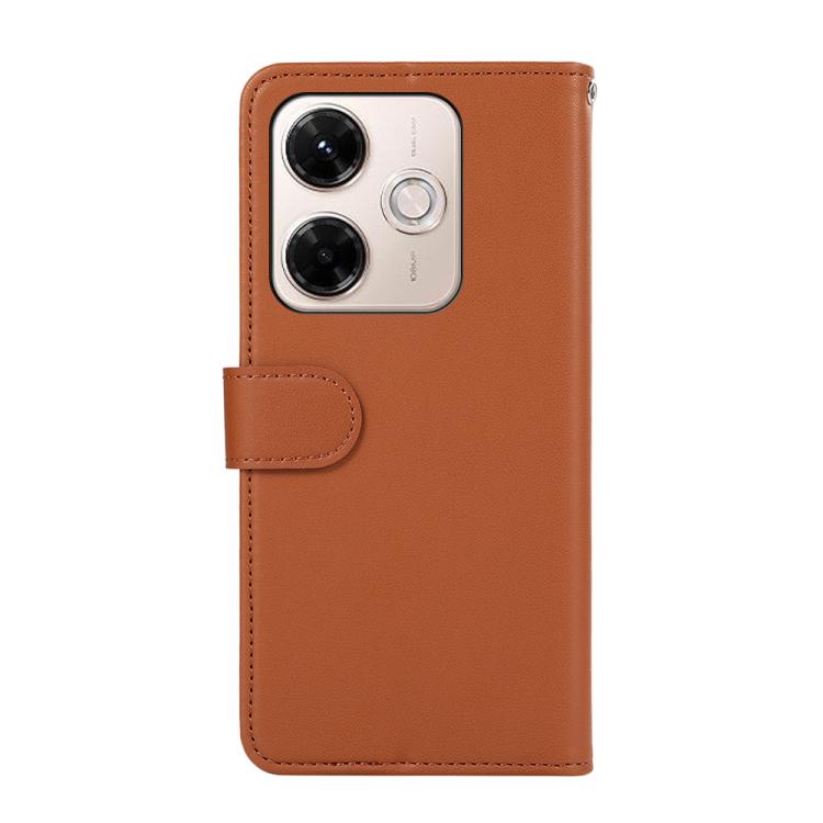 For Redmi 13X ABEEL Delicate Texture Splicing RFID Leather Phone Case