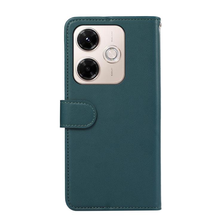 For Redmi 13X ABEEL Delicate Texture Splicing RFID Leather Phone Case