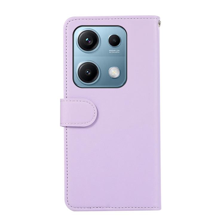 For Redmi Note 14s ABEEL Delicate Texture Splicing RFID Leather Phone Case