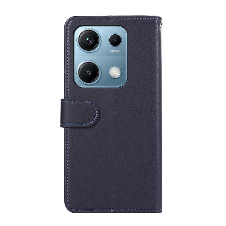 For Redmi Note 14s ABEEL Delicate Texture Splicing RFID Leather Phone Case
