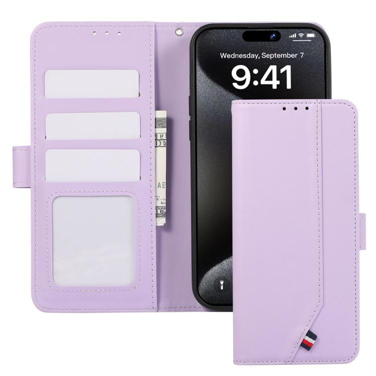 For Redmi 15 5G / 4G EU 171mm ABEEL Delicate Texture Splicing RFID Leather Phone Case