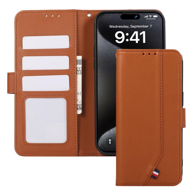 For Redmi 15 5G / 4G EU 171mm ABEEL Delicate Texture Splicing RFID Leather Phone Case