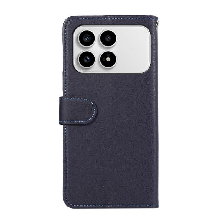 For Redmi K90 / Poco F8 Pro ABEEL Delicate Texture Splicing RFID Leather Phone Case