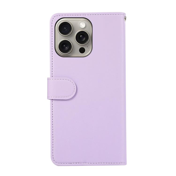 For iPhone 13 Pro Max ABEEL Delicate Texture Splicing RFID Leather Phone Case