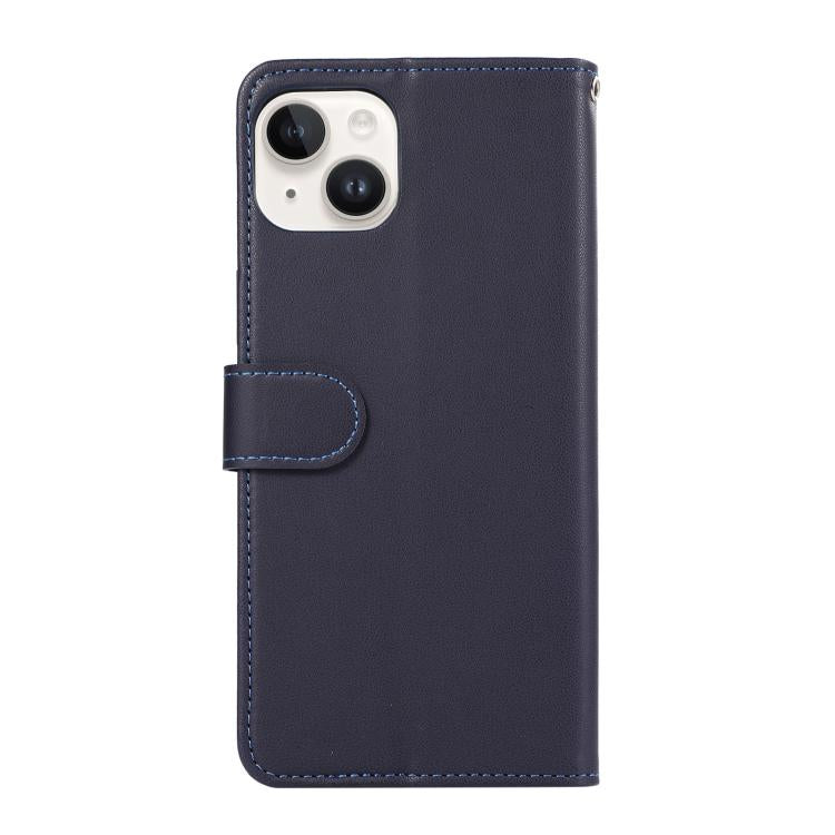 For iPhone 14 ABEEL Delicate Texture Splicing RFID Leather Phone Case