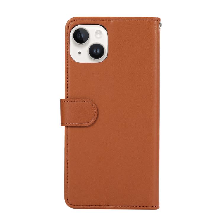 For iPhone 14 ABEEL Delicate Texture Splicing RFID Leather Phone Case