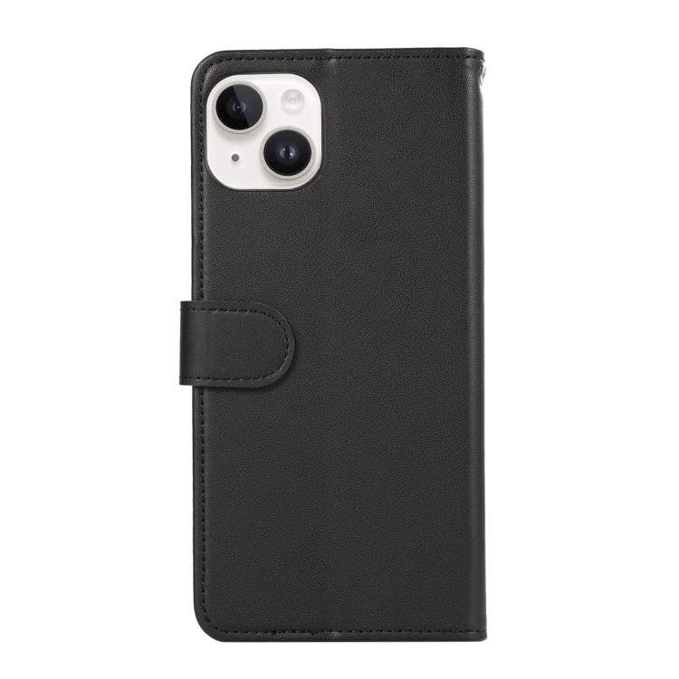 For iPhone 15 ABEEL Delicate Texture Splicing RFID Leather Phone Case