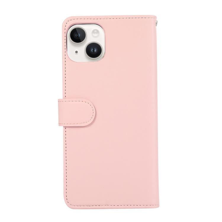 For iPhone 15 ABEEL Delicate Texture Splicing RFID Leather Phone Case