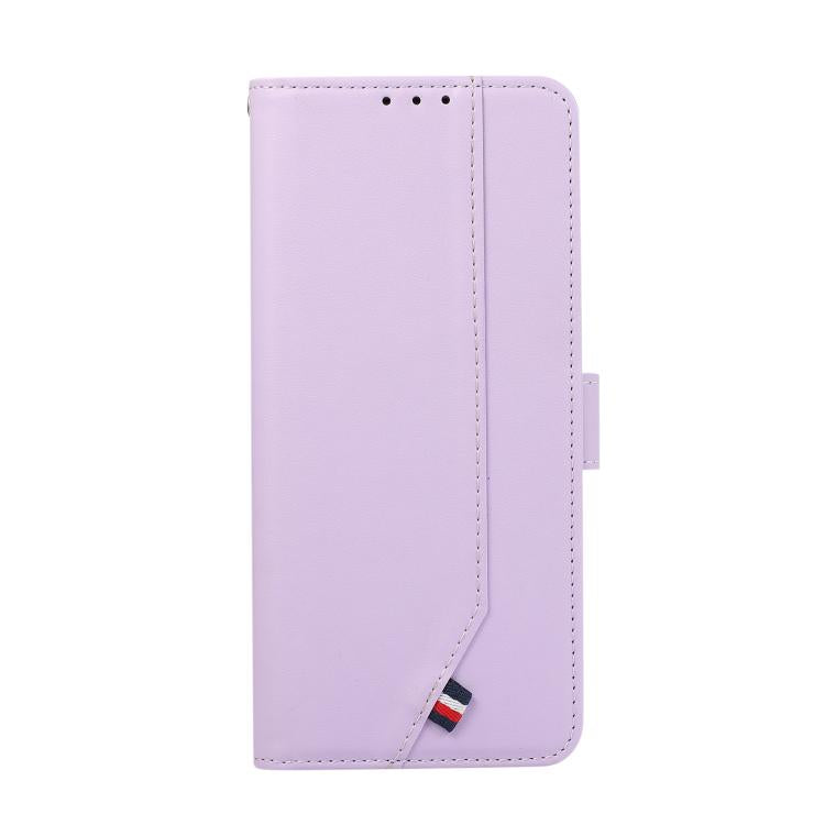 For iPhone 17 Pro ABEEL Delicate Texture Splicing RFID Leather Phone Case