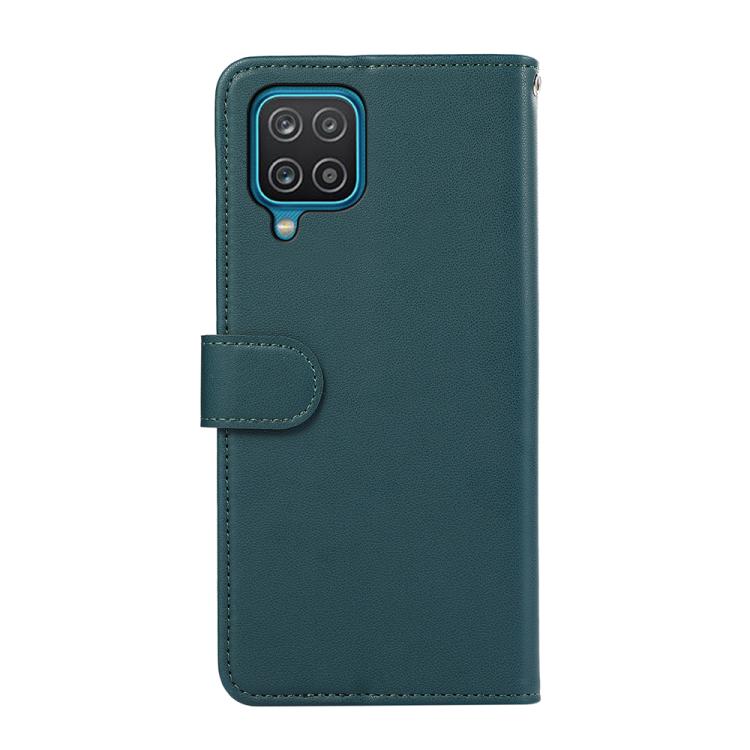 For Samsung Galaxy A12 ABEEL Delicate Texture Splicing RFID Leather Phone Case