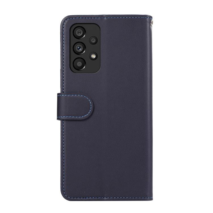 For Samsung Galaxy A52 5G ABEEL Delicate Texture Splicing RFID Leather Phone Case