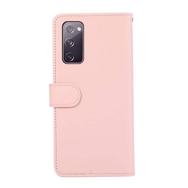 For Samsung Galaxy S20 FE ABEEL Delicate Texture Splicing RFID Leather Phone Case