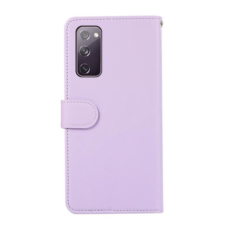 For Samsung Galaxy S20 FE ABEEL Delicate Texture Splicing RFID Leather Phone Case