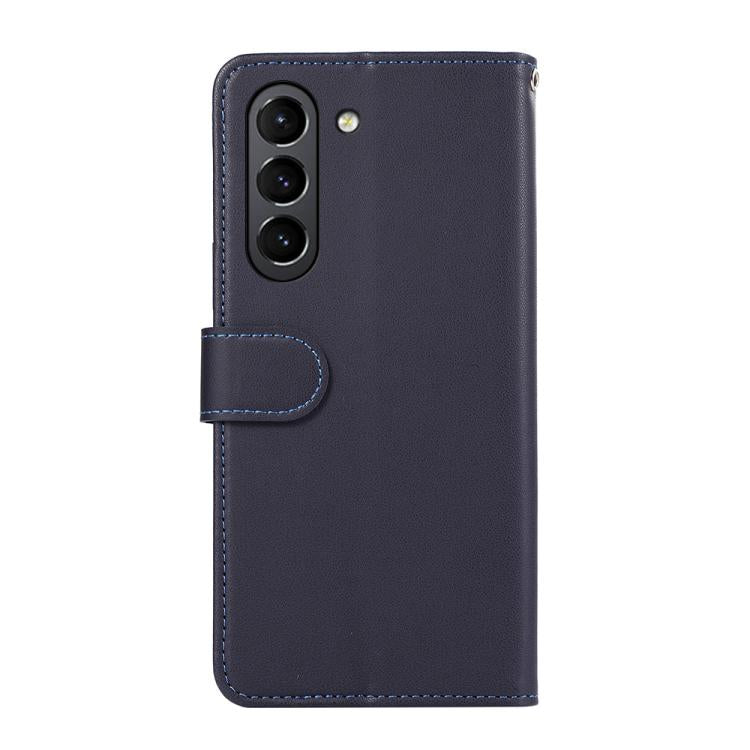 For Samsung Galaxy S21 FE 5G ABEEL Delicate Texture Splicing RFID Leather Phone Case