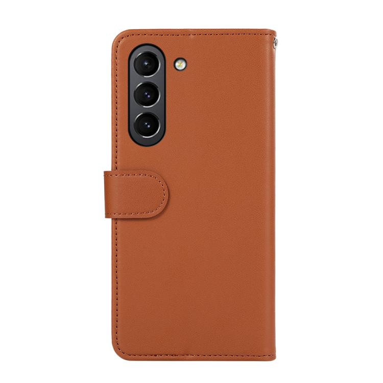 For Samsung Galaxy S21 FE 5G ABEEL Delicate Texture Splicing RFID Leather Phone Case