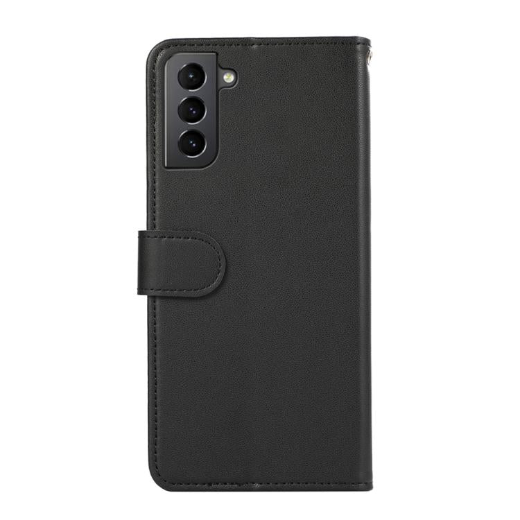 For Samsung Galaxy S21+ ABEEL Delicate Texture Splicing RFID Leather Phone Case