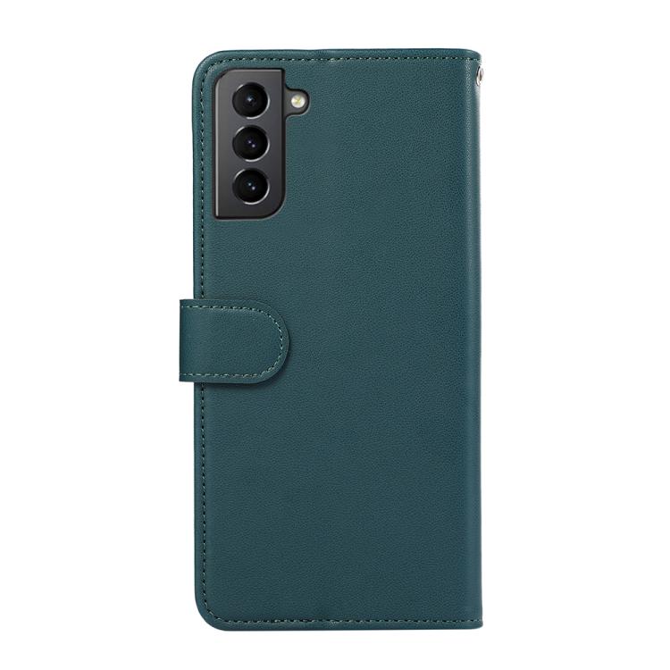 For Samsung Galaxy S21+ ABEEL Delicate Texture Splicing RFID Leather Phone Case