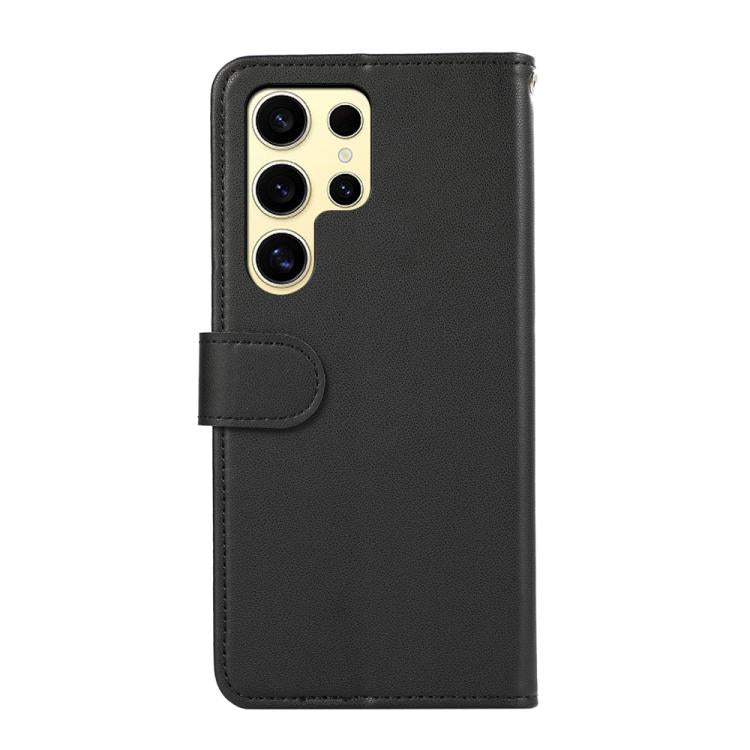 For Samsung Galaxy S21 Ultra 5G ABEEL Delicate Texture Splicing RFID Leather Phone Case