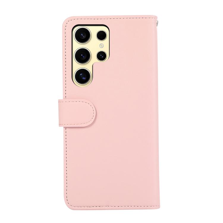 For Samsung Galaxy S22 Ultra 5G ABEEL Delicate Texture Splicing RFID Leather Phone Case