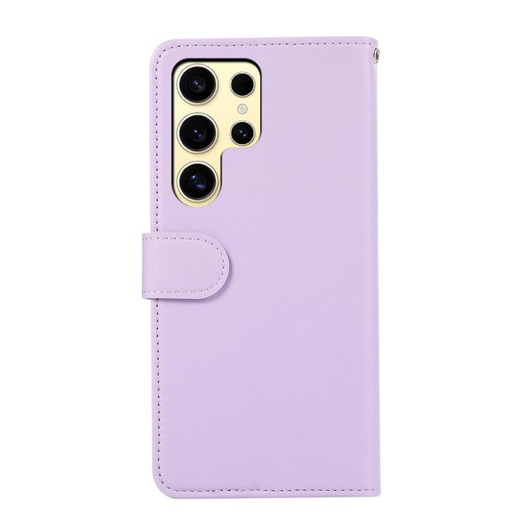 For Samsung Galaxy S22 Ultra 5G ABEEL Delicate Texture Splicing RFID Leather Phone Case