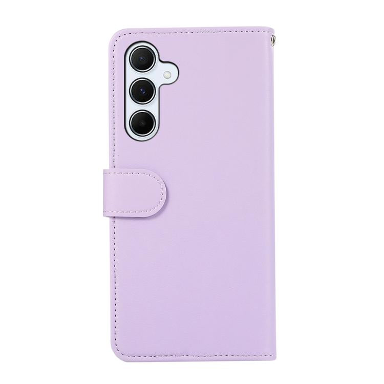 For Samsung Galaxy S24 5G ABEEL Delicate Texture Splicing RFID Leather Phone Case