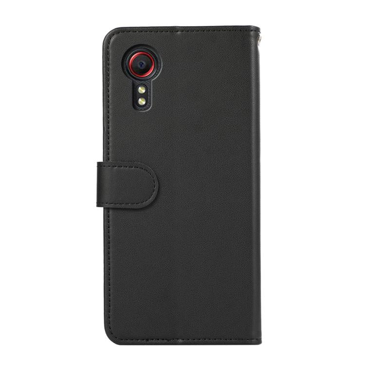 For Samsung Galaxy XCover 5 ABEEL Delicate Texture Splicing RFID Leather Phone Case