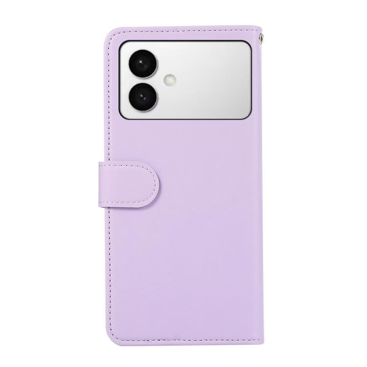 For Samsung Galaxy S26 Edge 5G ABEEL Delicate Texture Splicing RFID Leather Phone Case