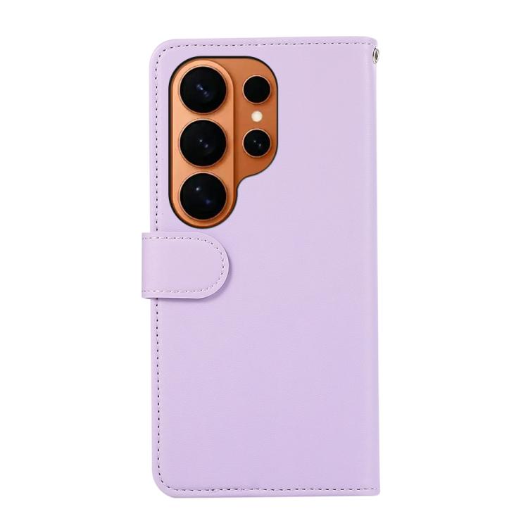 For Samsung Galaxy S26 Ultra 5G ABEEL Delicate Texture Splicing RFID Leather Phone Case