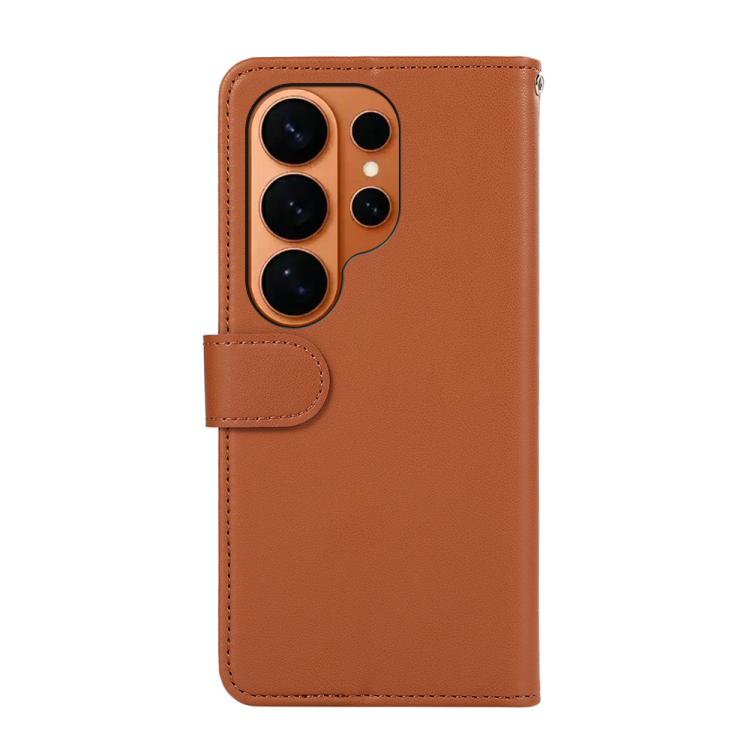 For Samsung Galaxy S26 Ultra 5G ABEEL Delicate Texture Splicing RFID Leather Phone Case