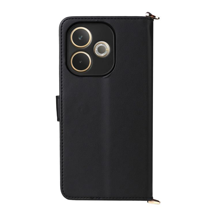 For OPPO A5 Pro 5G Global Multifunctional 6-Card Slots Leather Phone Case with Wrist Strap