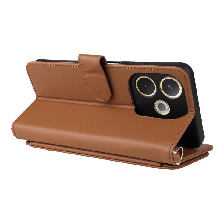 For OPPO A5 Pro 5G Global Multifunctional 6-Card Slots Leather Phone Case with Wrist Strap