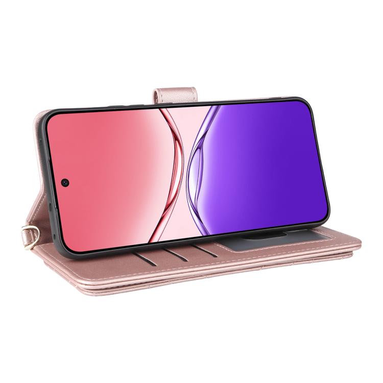 For OPPO F29 5G Global Multifunctional 6-Card Slots Leather Phone Case with Wrist Strap